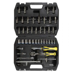 Juego De Bocallaves 45 Pzas 1/4 Metrico Crossmaster