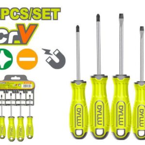 Juego De 4 Destornilladores Cromo-v Dyllu