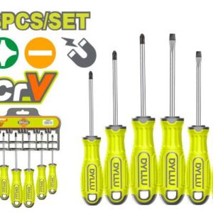 Set De 6 Destornilladores Phillips Plano Dyllu By Total