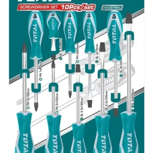 Set de 10 Destornilladores Industrial Total