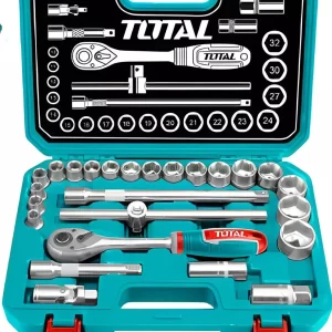 Juego de Bocallaves 1/2" Total Tools THT121251 | Set Profesional de 25 Piezas