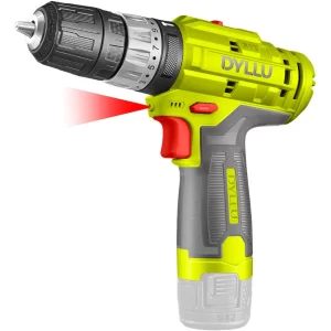 Taladro Percutor A Bateria Dyllu By Total Inalambrico Color Verde Claro Frecuencia 50 Hz 60 Hz