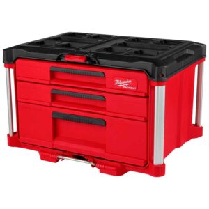 Caja de Herramientas Milwaukee PACKOUT™ con 3 Cajones (Modelo 4822-8447)