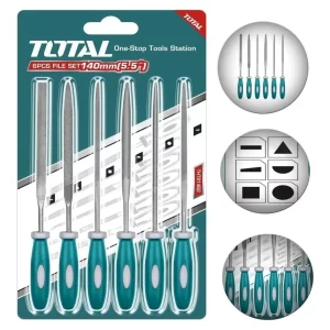 Set Juego De Limas Cortas Total 6 Piezas 140 Mm