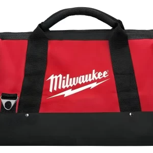 Bolso Milwaukee Porta Herramientas Heavy Duty Resist Al Agua Color Negro Y Rojo