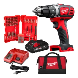 Combo Taladro Atornillador M18 Milwaukee 2606-159p Rojo