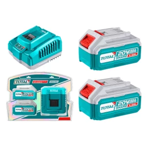 Kit 2 Baterias 20V 4 Ah y cargador TOTAL TFBCPK1424-4