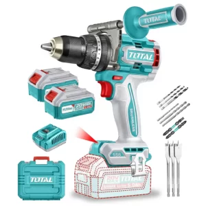 Taladro Percutor 20V 166Nm TOTAL Brushless Industrial + 5Ah