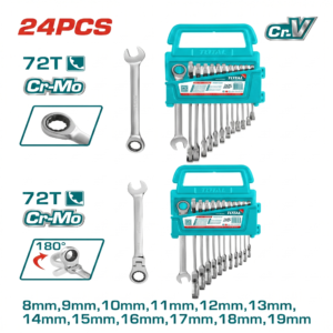 Set 24 Llaves Combinadas y Criquet Total THT103RK246