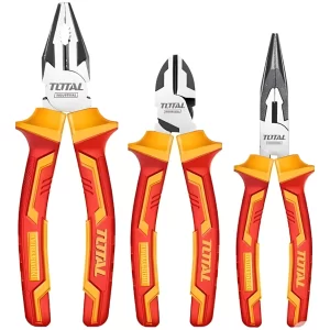 Juego 3 Pinzas Aisladas 1000V Industrial TOTAL - THT2K0302