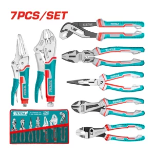 Set de Pinzas y Alicates 7 Piezas Industrial TOTAL Tools