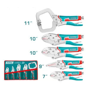 Kit 5 Pinzas de Fuerza de Presión Industrial TOTAL - TOS23091